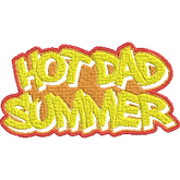 Hot-Dad-Summer-Summertime-Vacation - Embroidery Design - FineryEmbroidery